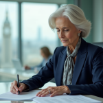 Salaire Christine Lagarde : combien gagne la Directrice du FMI en 2025 ? Christine Lagarde dans son bureau à l IMF en réunion