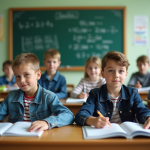 Moyenne générale 5e en France : quelle est la norme ? Groupe d'élèves français en classe attentive