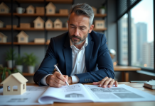 Expertise immobilière : déroulement et étapes à connaître ! Expert immobilier examinant des plans et documents