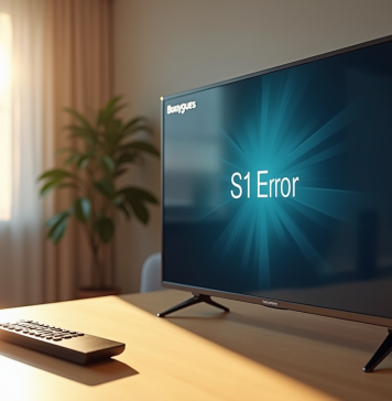 Code d’erreur S1 Bouygues : causes et solutions Télévision moderne affichant une erreur S1 avec logo Bouygues